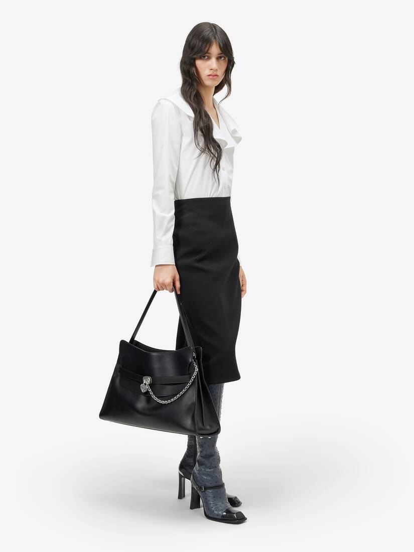 Chemise à col cascade | Alexander McQueen - image 3
