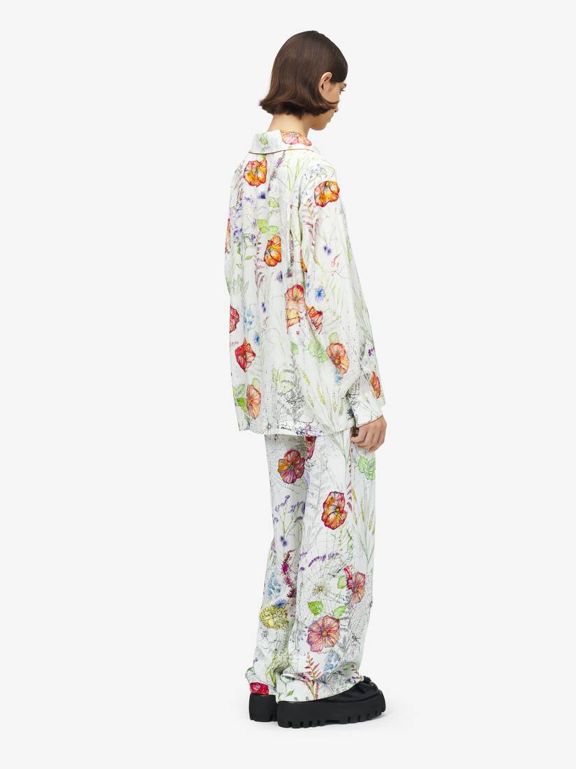 Meadow Floral Pyjama Shirt | Alexander McQueen - image 4