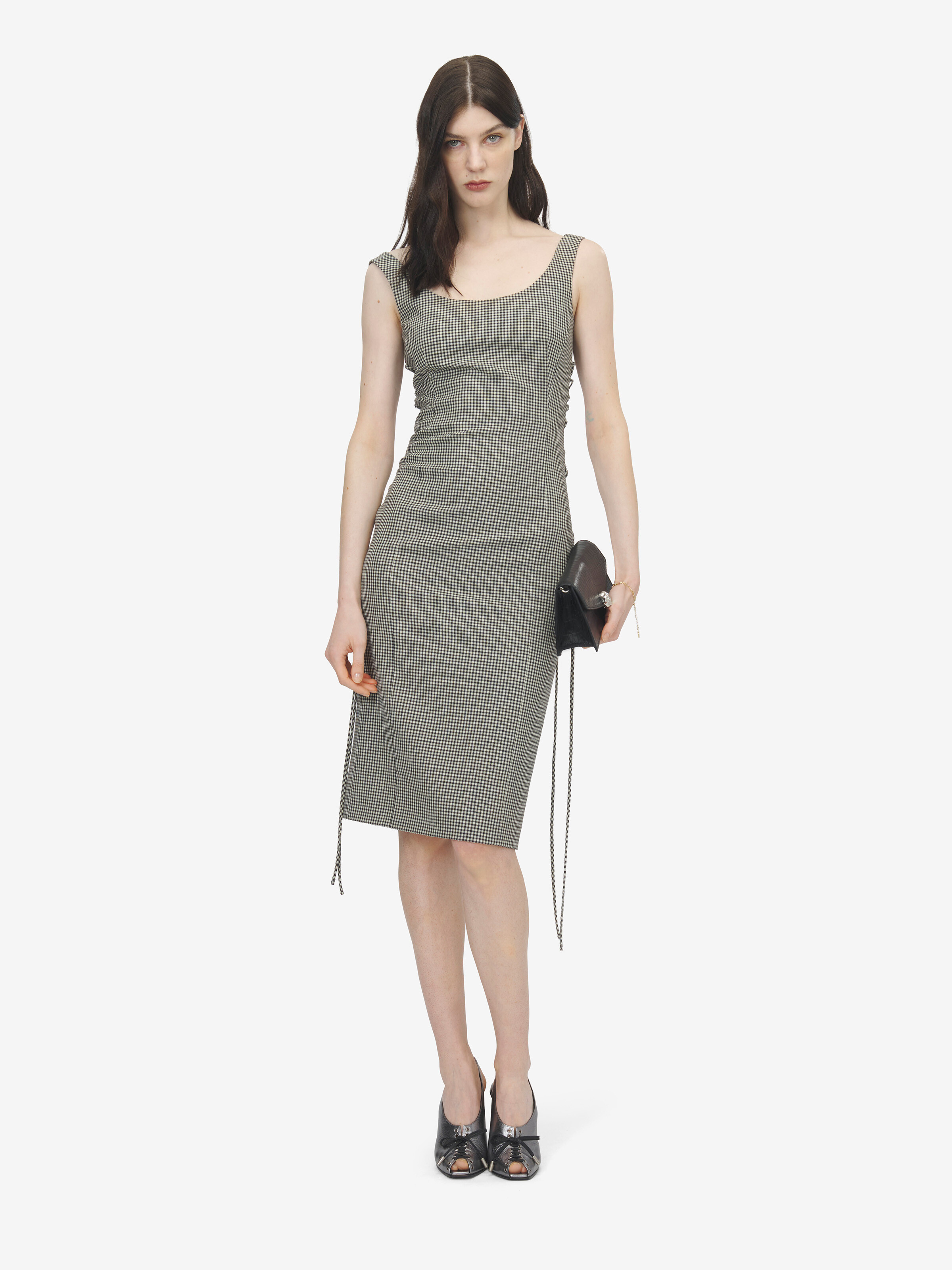 Women's Skull Mini in Black in Calf Leather | Alexander McQueen - image 2
