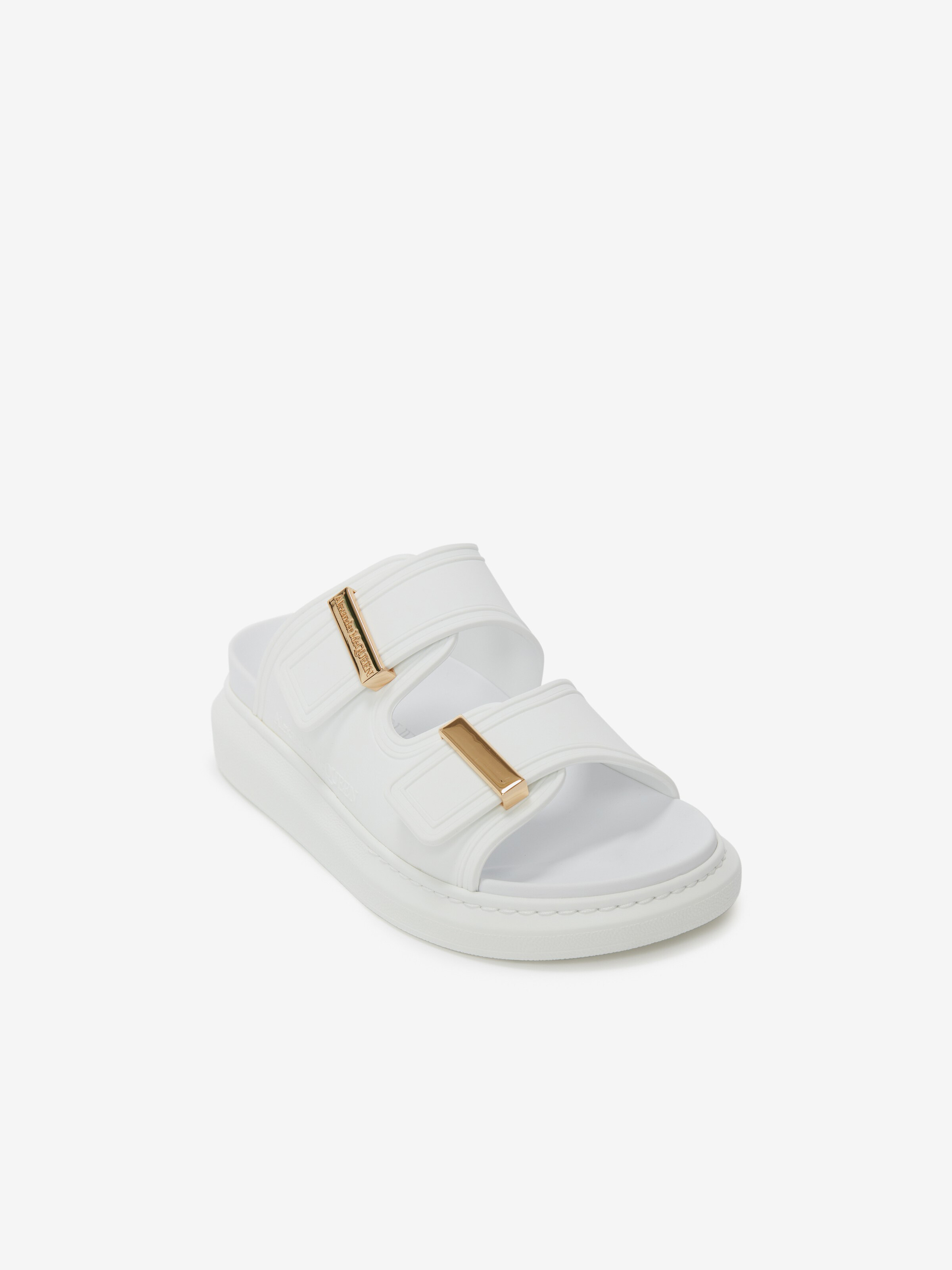 Women's Hybrid Slide in Ivory in Rubber | Alexander McQueen - image 2