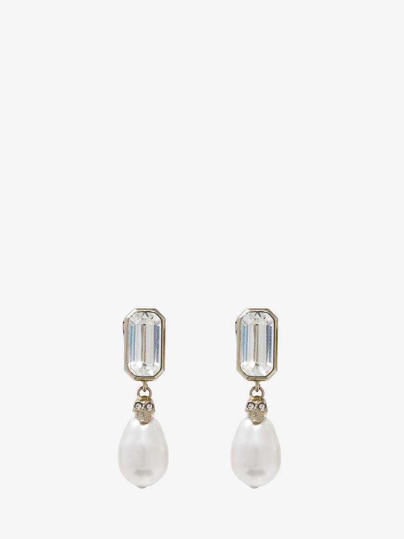 スカル&クリスタル イヤリング | Alexander McQueen - image 1