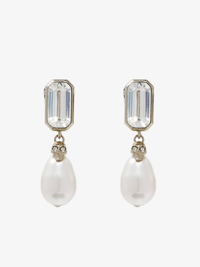 Skull & Crystal Earrings | Alexander McQueen - image 1