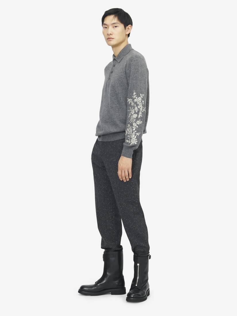 Floral Embroidery Polo Shirt | Alexander McQueen - image 4
