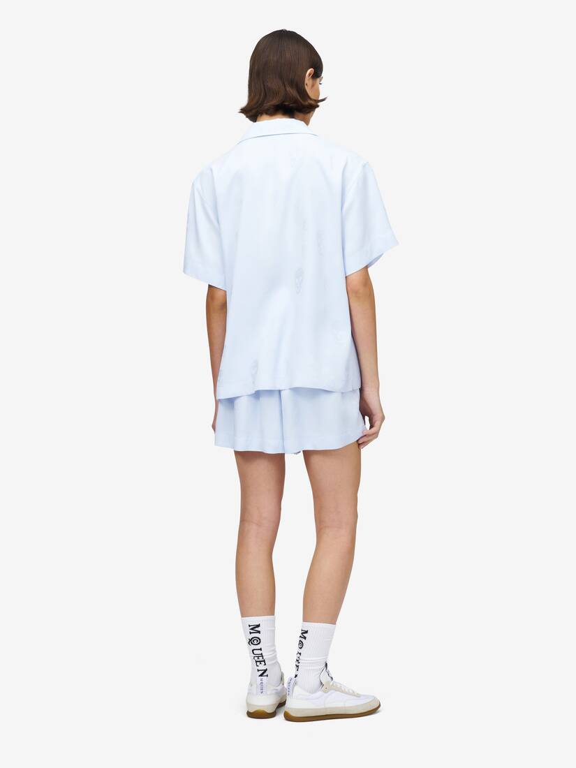 Skull Jacquard Pyjama Shirt | Alexander McQueen - image 5