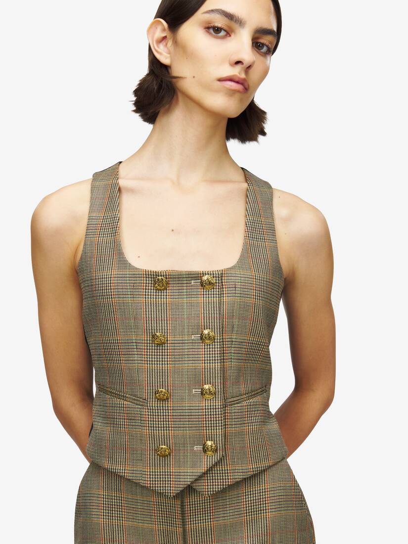 Gilet Country Check | Alexander McQueen - image 6