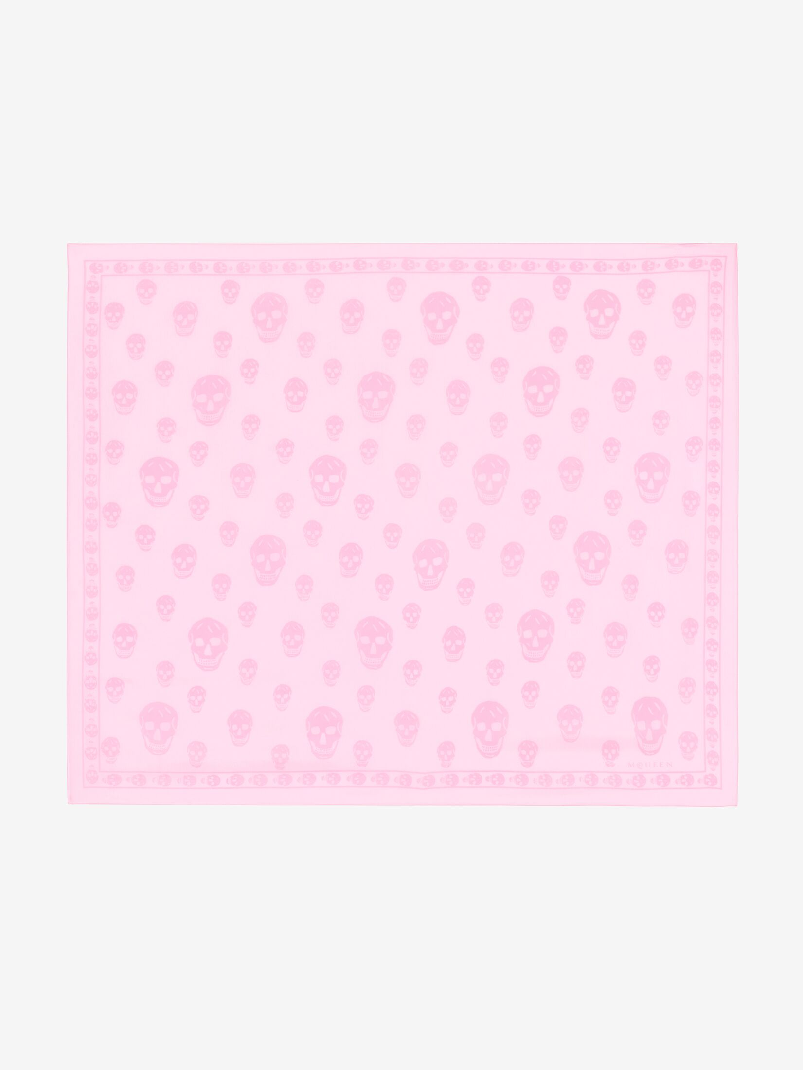 McQueen Classic Skull Scarf - Pink - Women