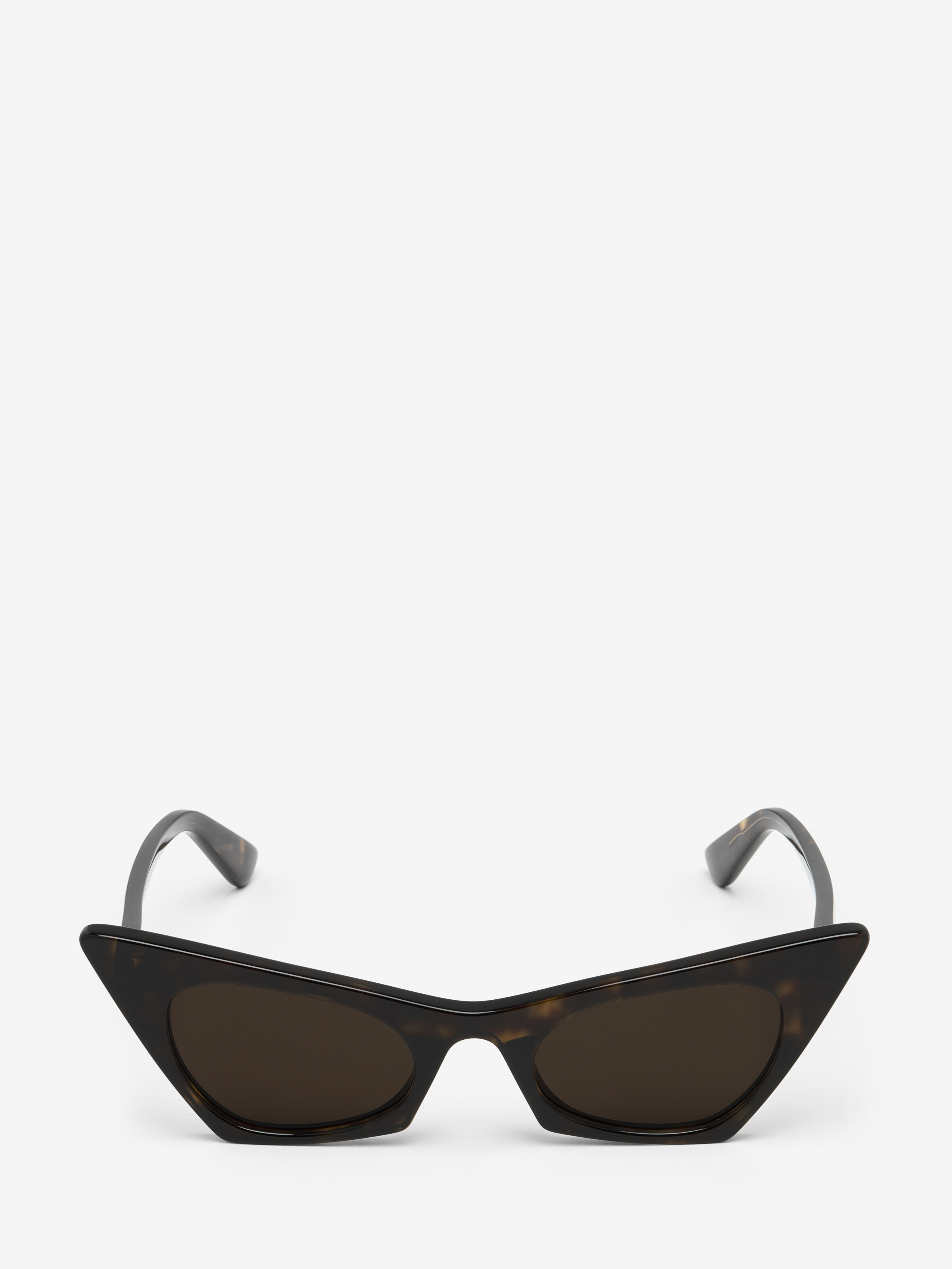 Women's Spike Cat-eye Sunglasses in Dark Brown in 100% Plastic | Alexander McQueen - image 1