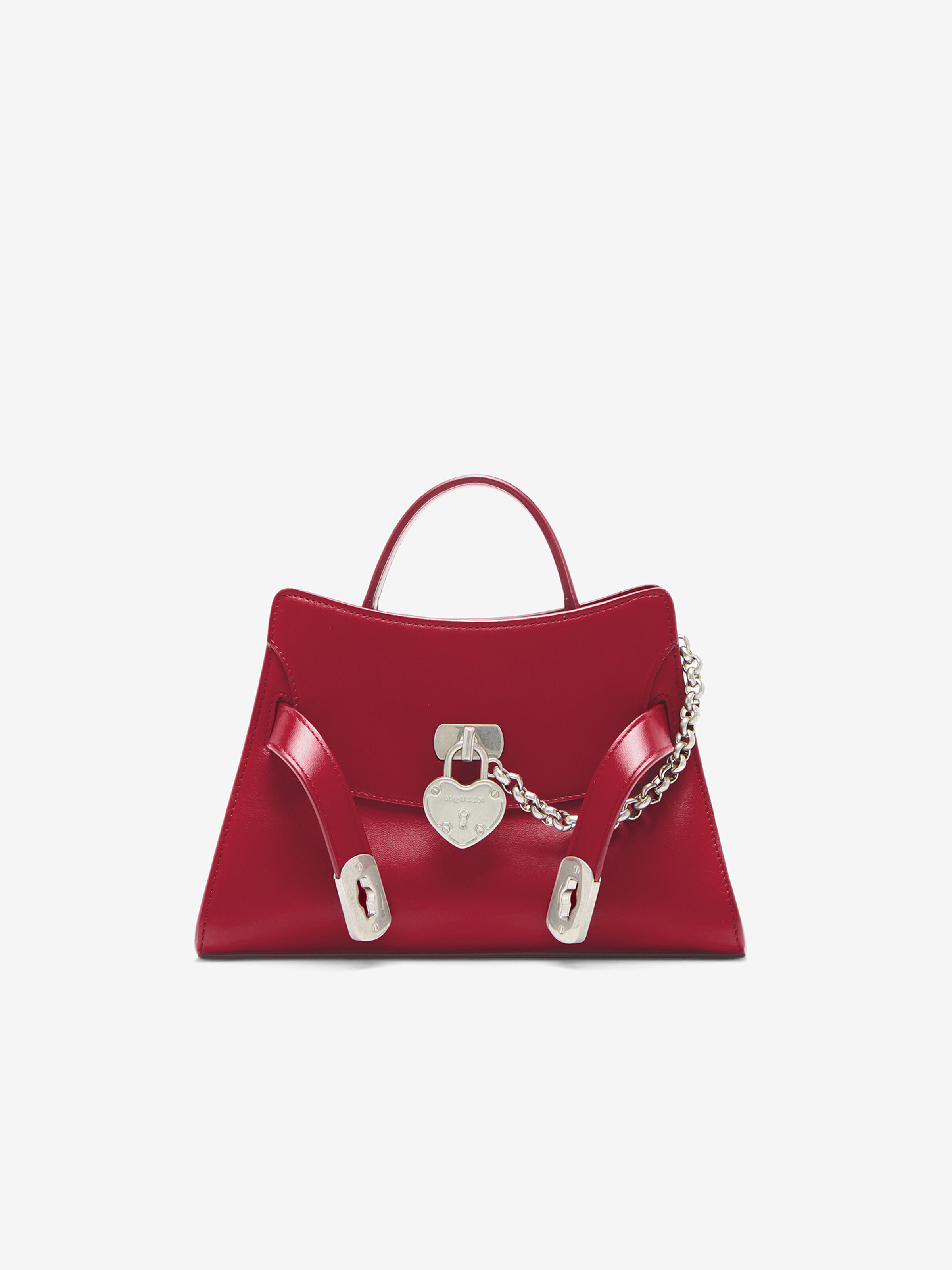 Women's Locke Shoulder Mini in Red in Calf Leather | Alexander McQueen - image 1