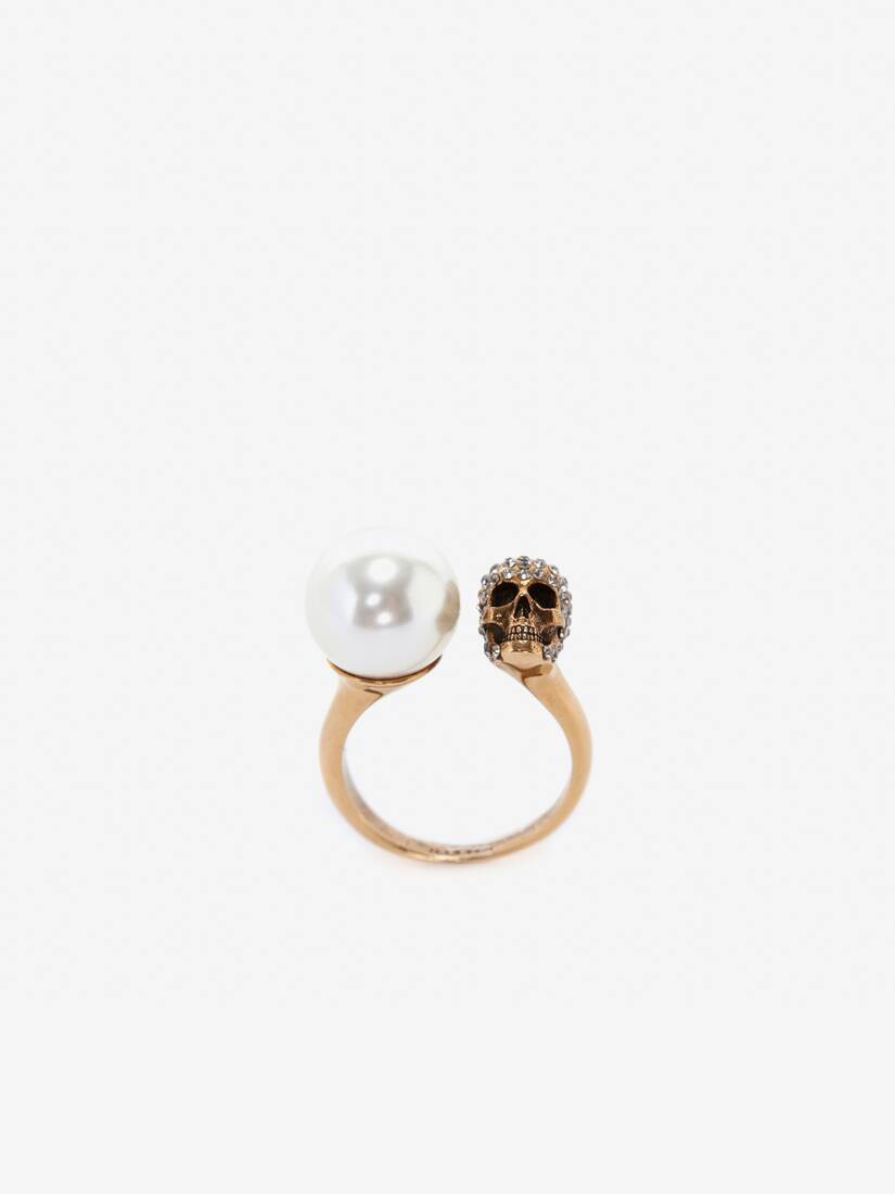 모조진주 스컬 링 | Alexander McQueen - image 1