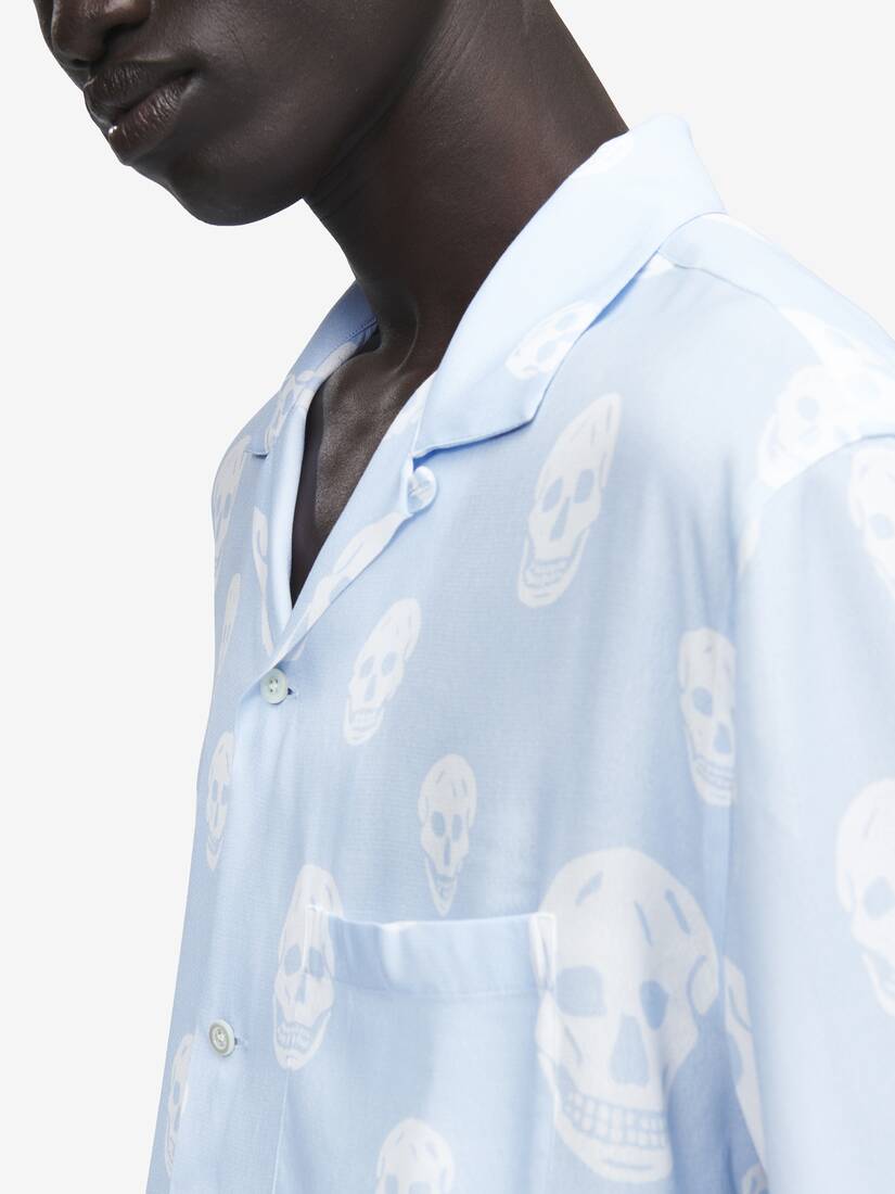 Skull Print Hawaiian Shirt | Alexander McQueen - image 5