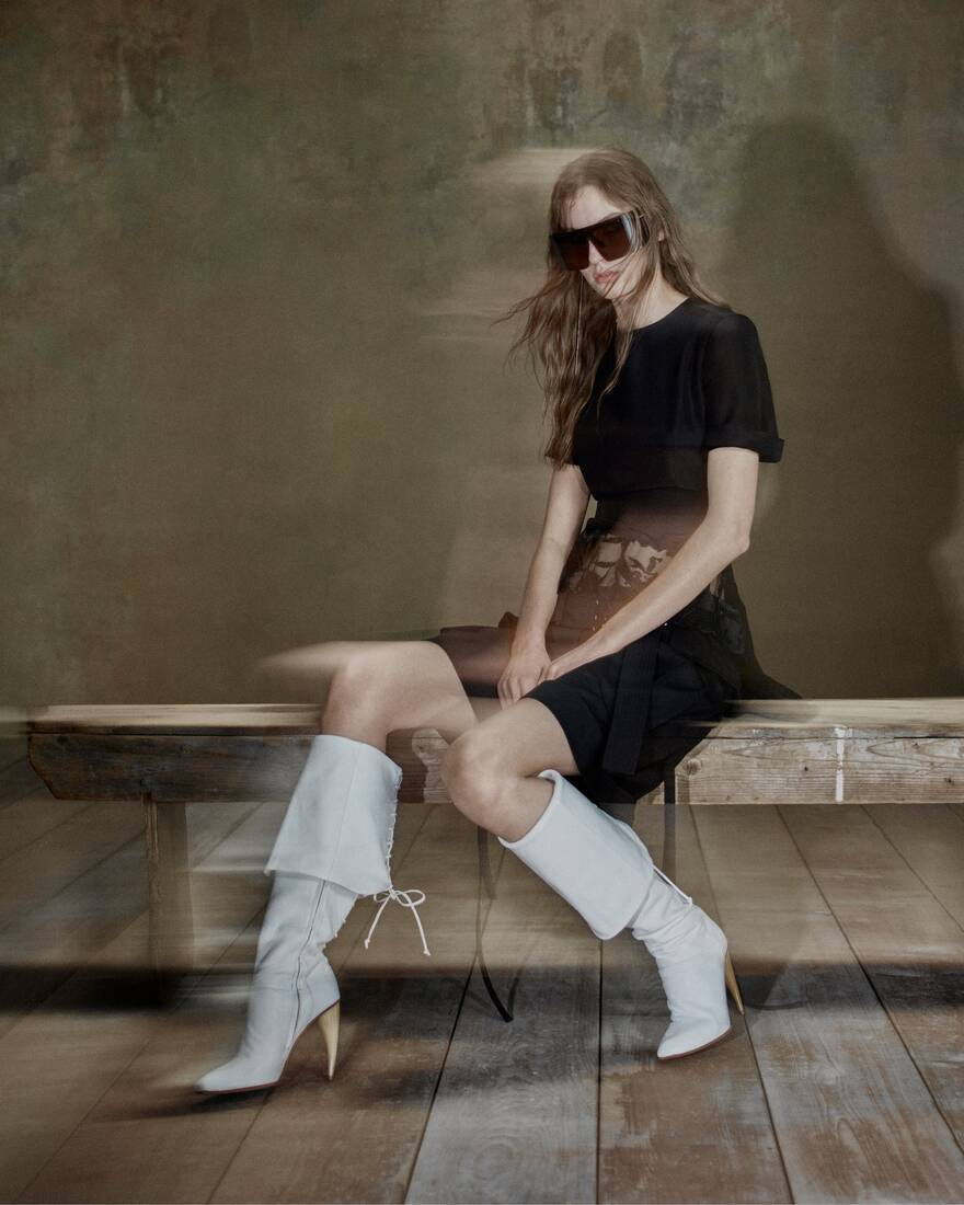 Horn Heel Knee-High Boot | Alexander McQueen - image 4