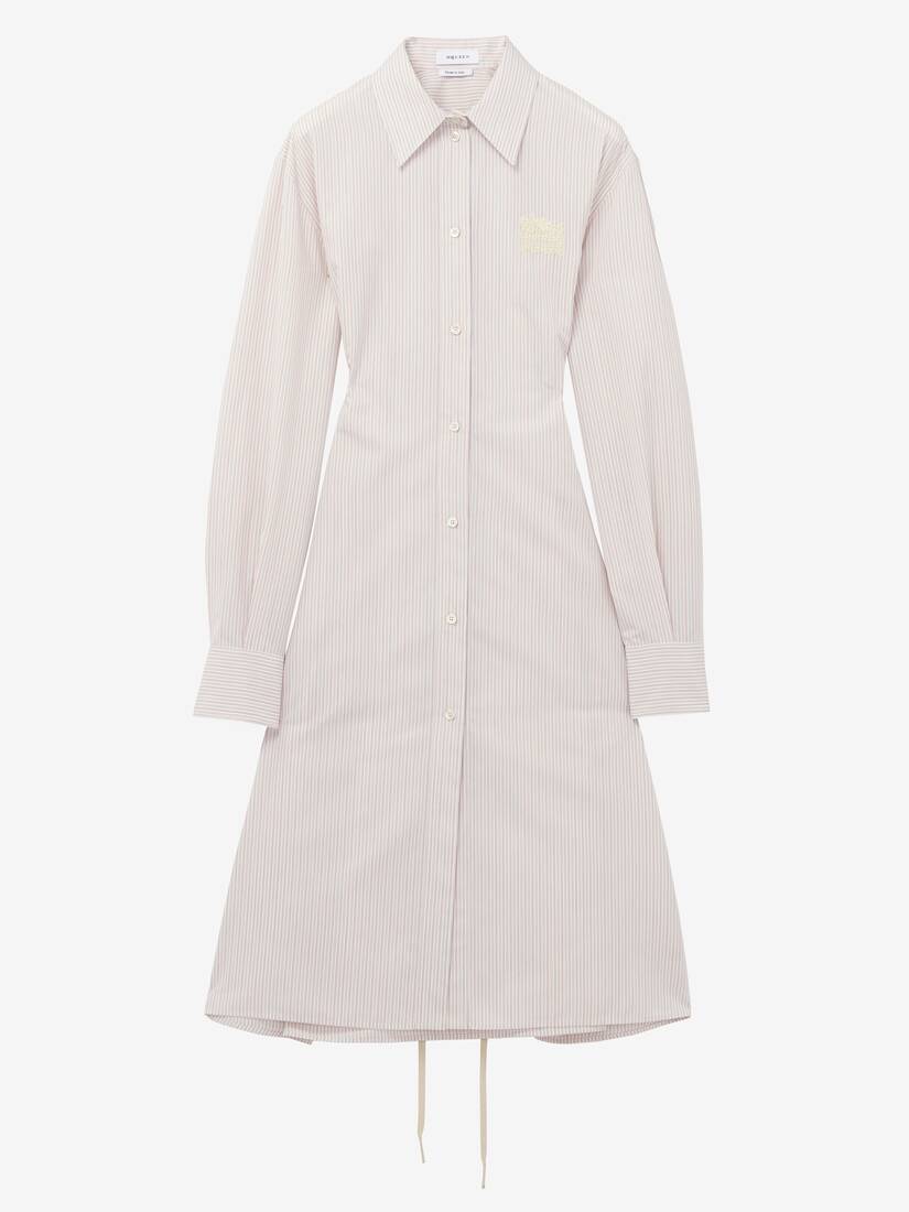Pinstriped Shirt Dress | Alexander McQueen - image 1