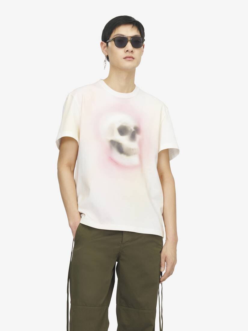 Airbrushed Skull T-shirt | Alexander McQueen - image 5