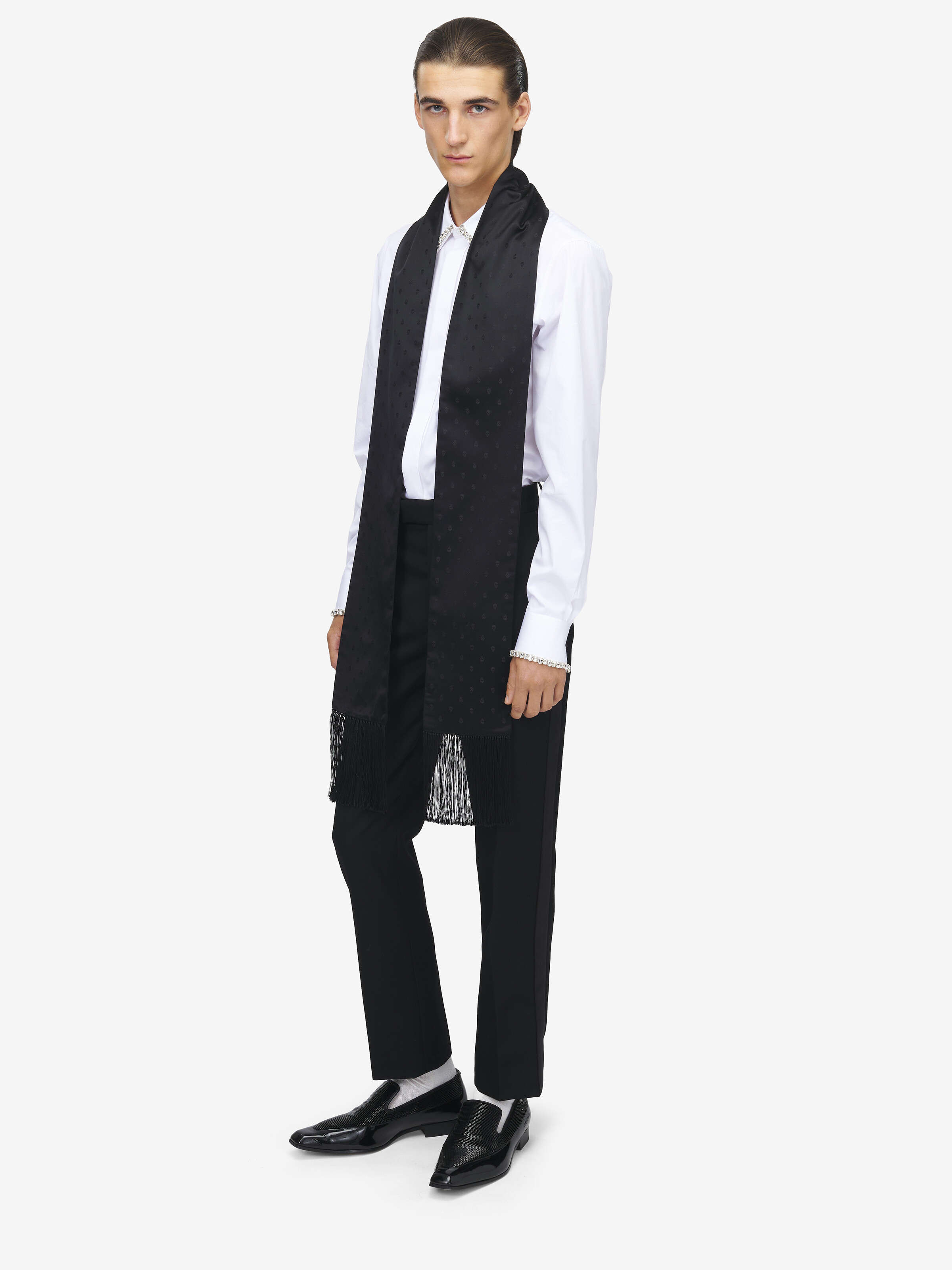 Skull Jacquard Scarf