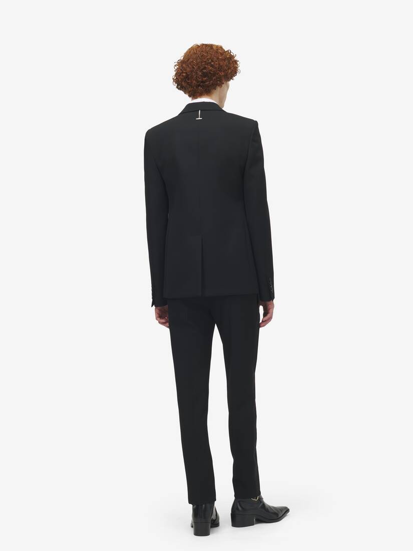 Veste à boutonnage simple avec broderie miroir et cristaux