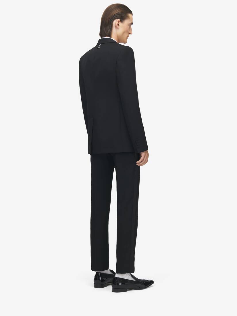 Veste à Simple Boutonnage à Broderie Cristaux