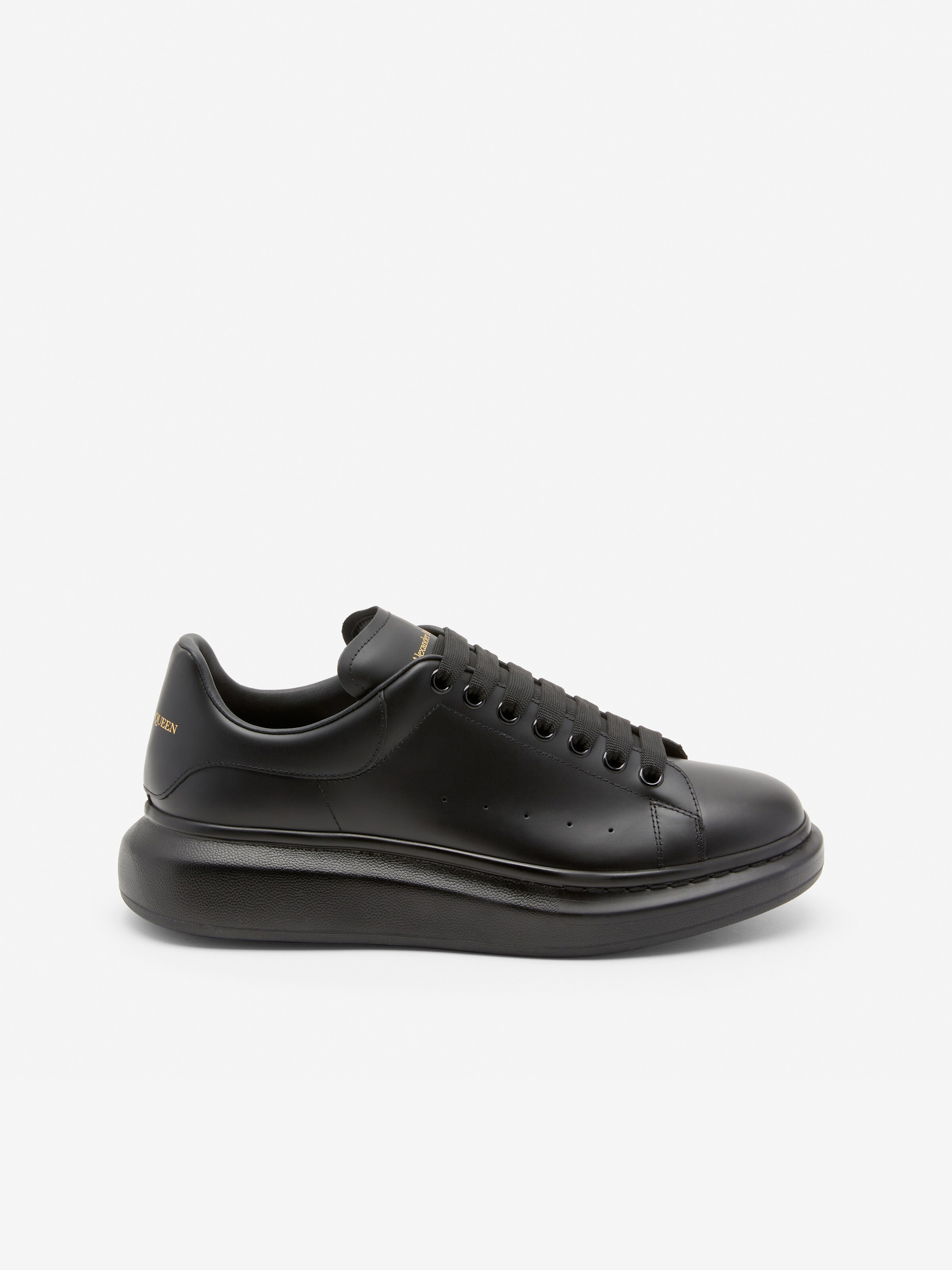 Oversized-Sneakers für Herren in Schwarz in Kalb Leder | Alexander McQueen - image 1