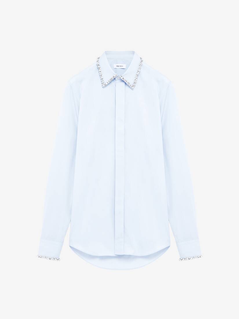 仿水晶刺绣衬衫 | Alexander McQueen - image 1