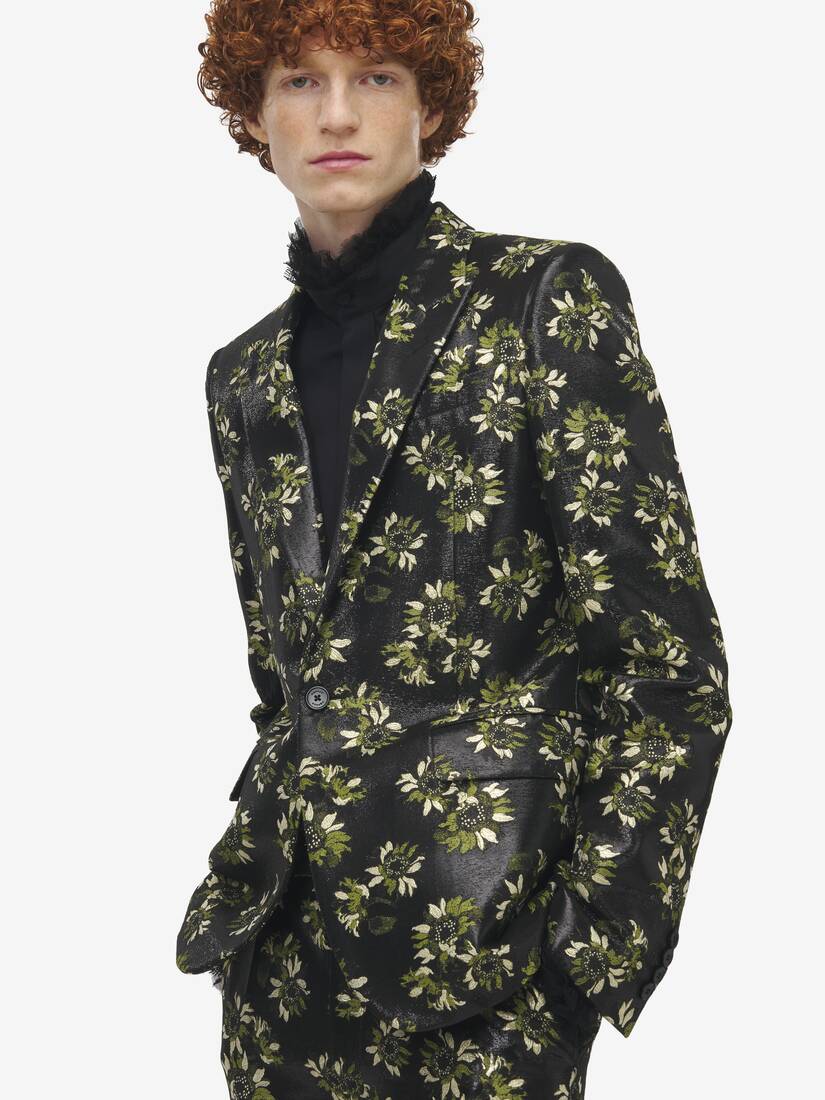 Veste à simple boutonnage en jacquard Tournesol | Alexander McQueen - image 5