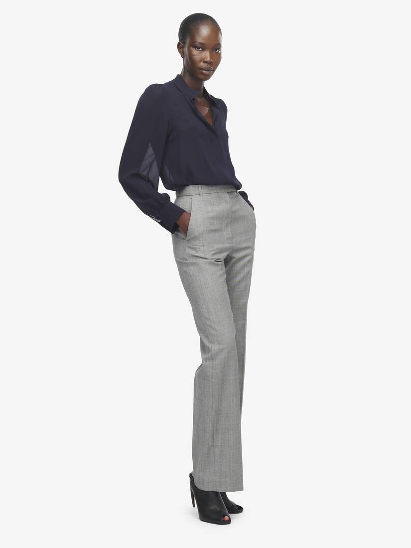 Wishbone Silk Shirt | Alexander McQueen - image 3