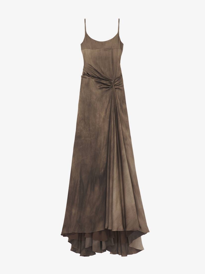 Asymmetric Drape Evening Dress | Alexander McQueen - image 1
