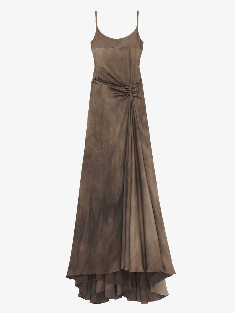Asymmetric Drape Evening Dress | Alexander McQueen - image 1