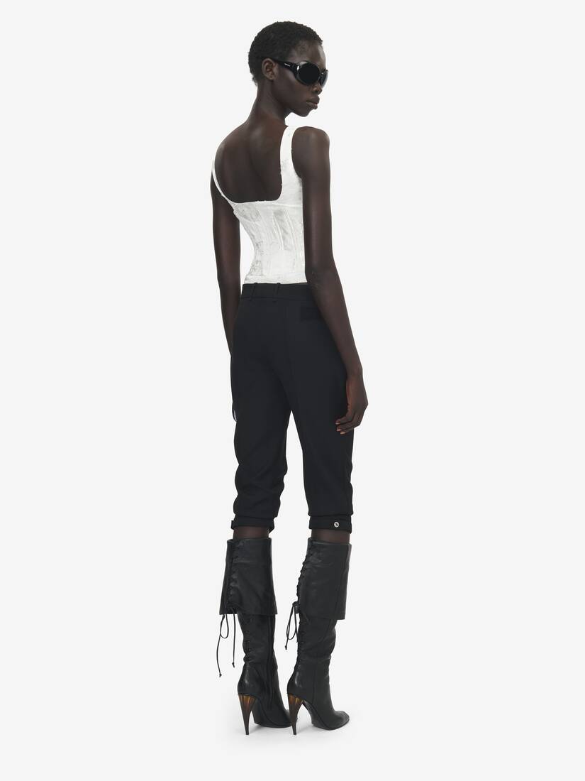 Fil Coupé Floral Corset Top | Alexander McQueen - image 4