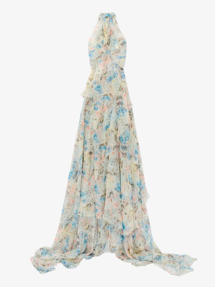 Wallpaper Floral Evening Dress | Alexander McQueen - image 1