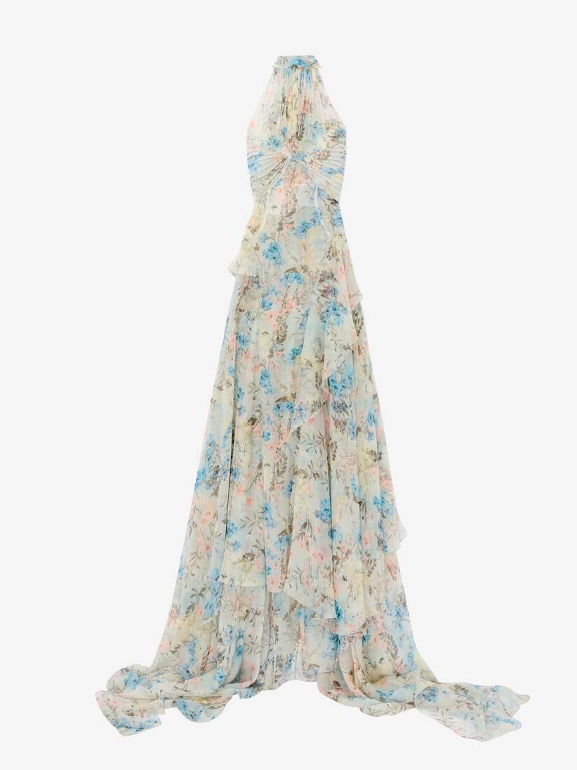Wallpaper Floral Evening Dress | Alexander McQueen - image 1