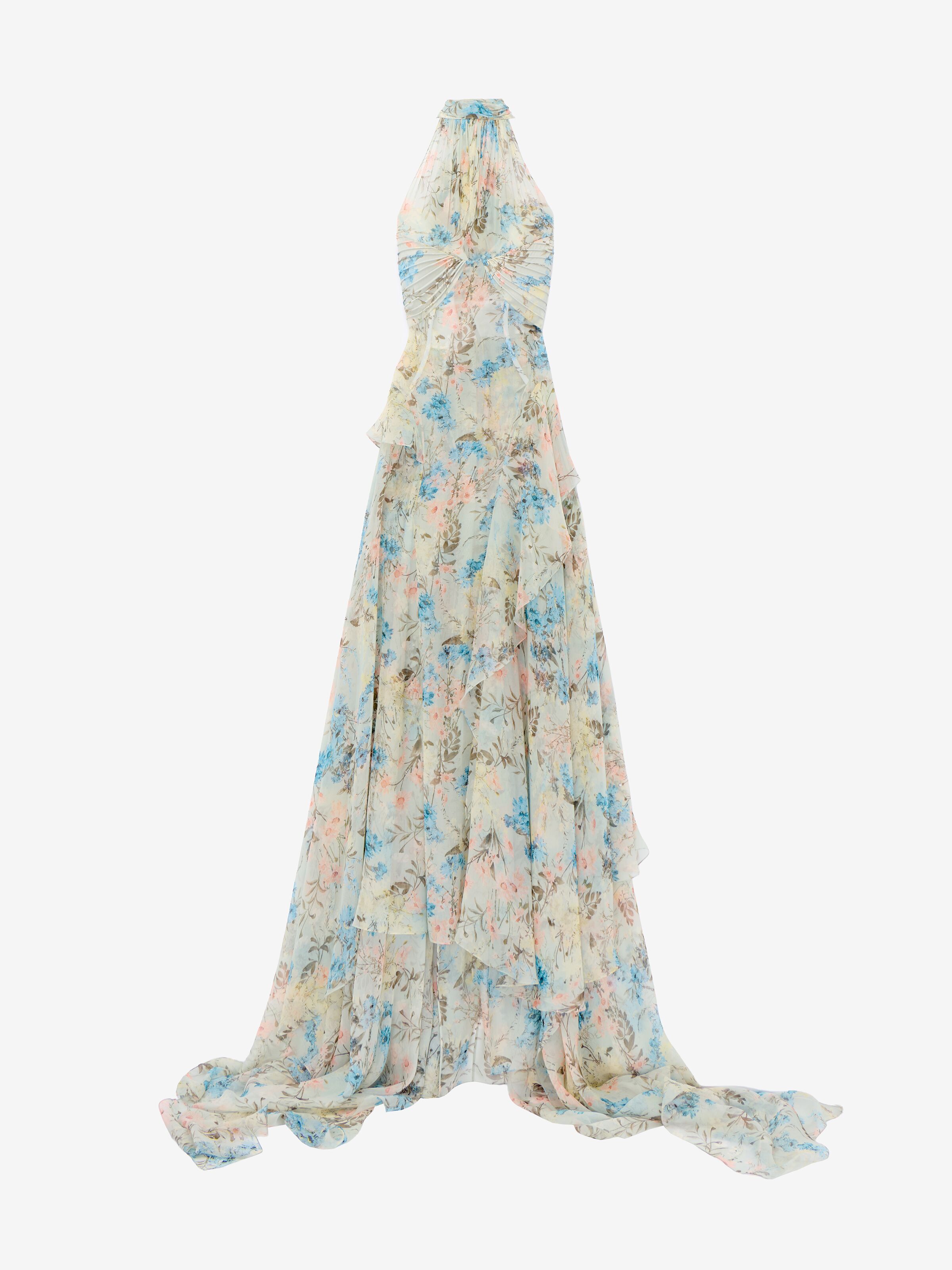 Alexander McQueen Wallpaper Floral Evening Dress