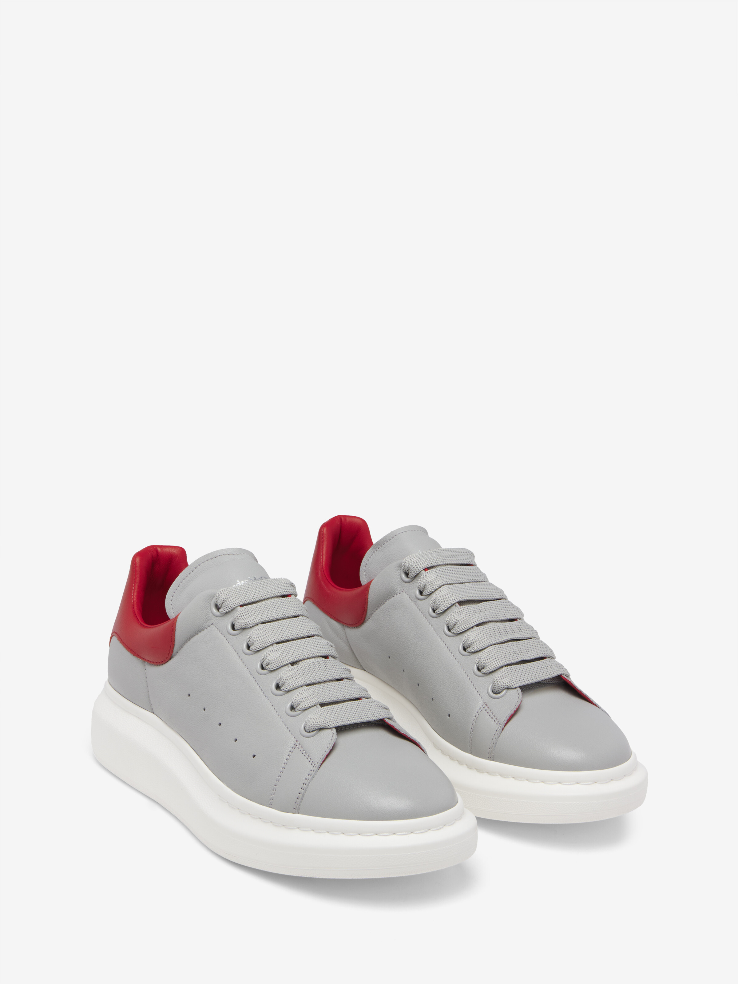 Men's Oversized Sneaker in Red in Calf Leather | Alexander McQueen - image 3