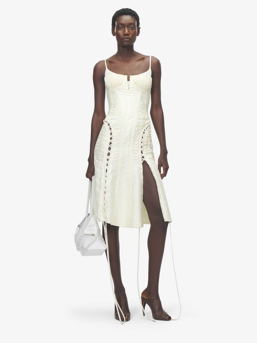 Floral Jacquard Corset Dress | Alexander McQueen - image 2