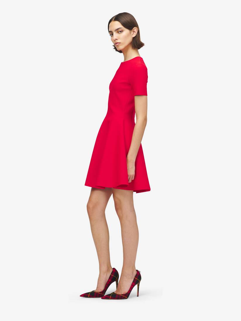 修身喇叭型迷你连衣裙 | Alexander McQueen - image 3