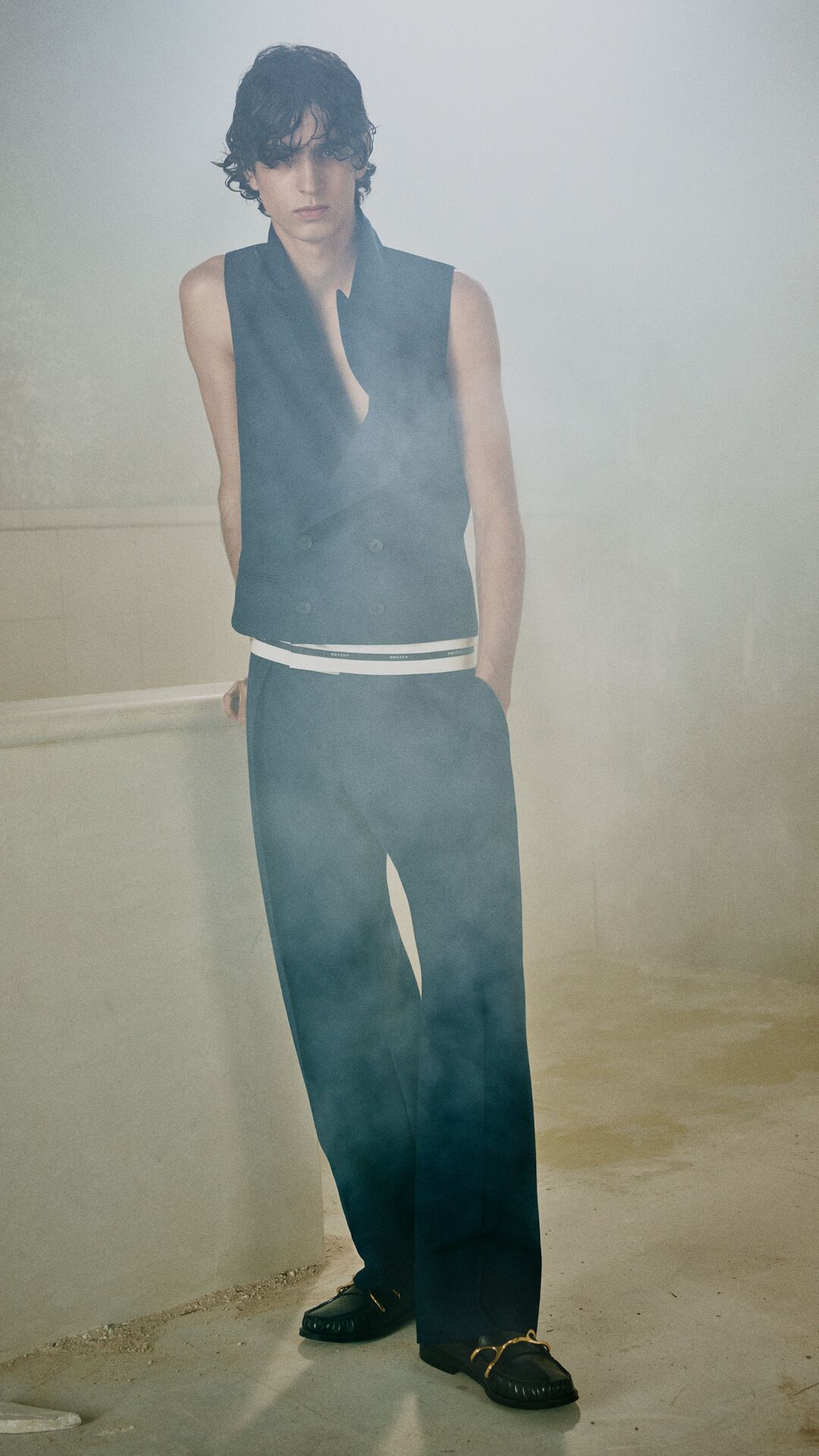 Men's McQueen tailored waistcoat and trousers
