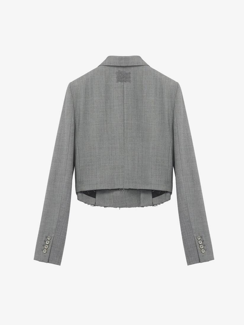 Cropped Double-breasted Jacket | Alexander McQueen - image 4