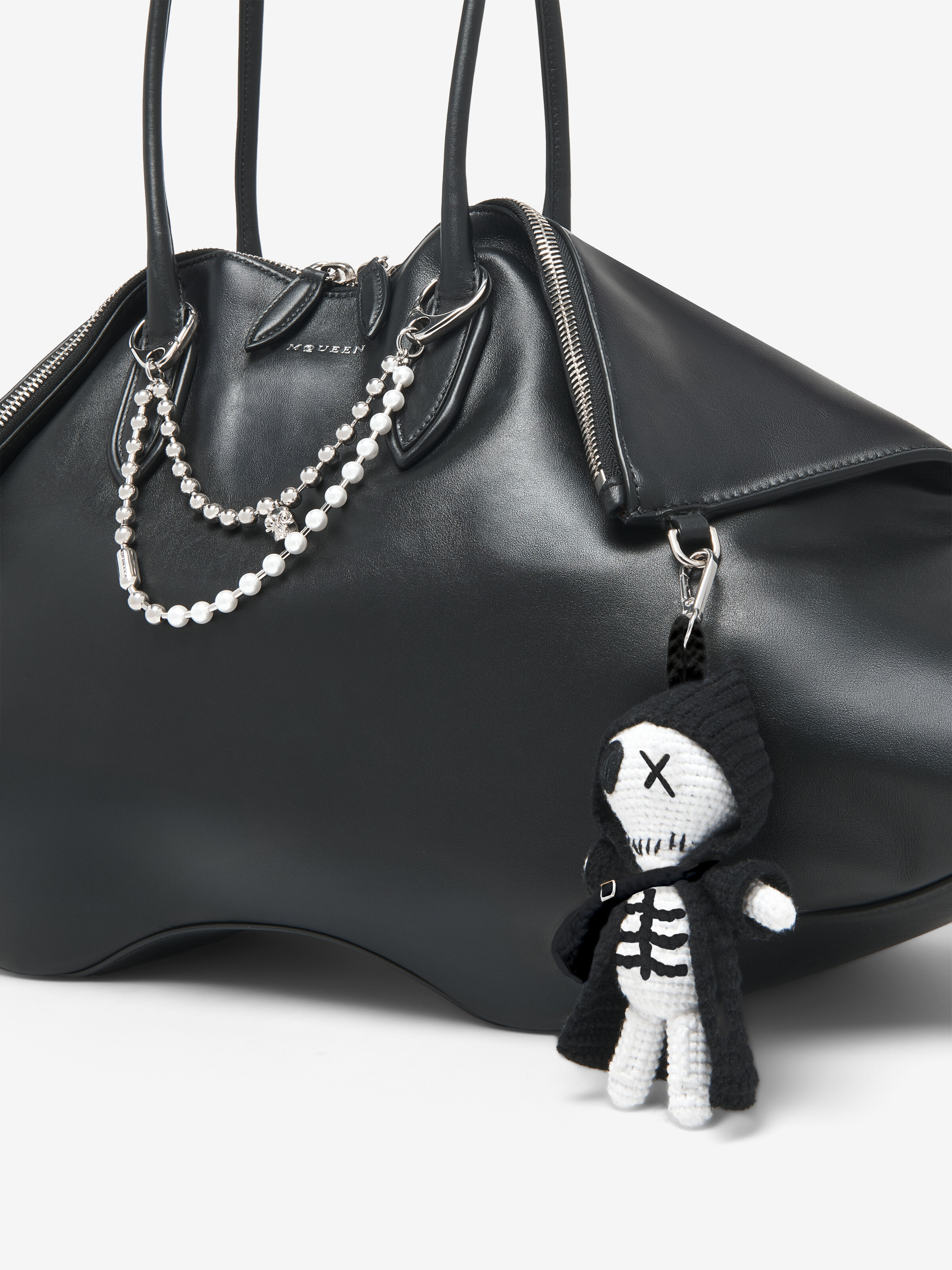 Pearl & Skull Doppelketten-Anhänger