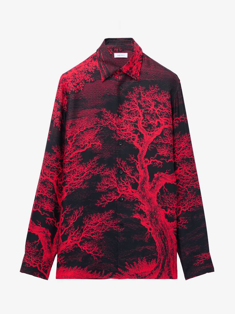 Tree Of Life' Print Shirt | Alexander McQueen - image 1