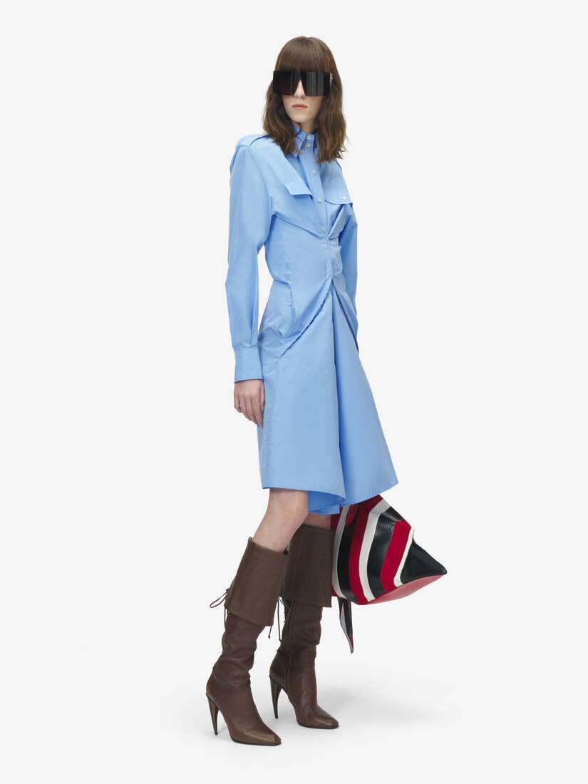 Gathered Shirt Dress | Alexander McQueen - image 3