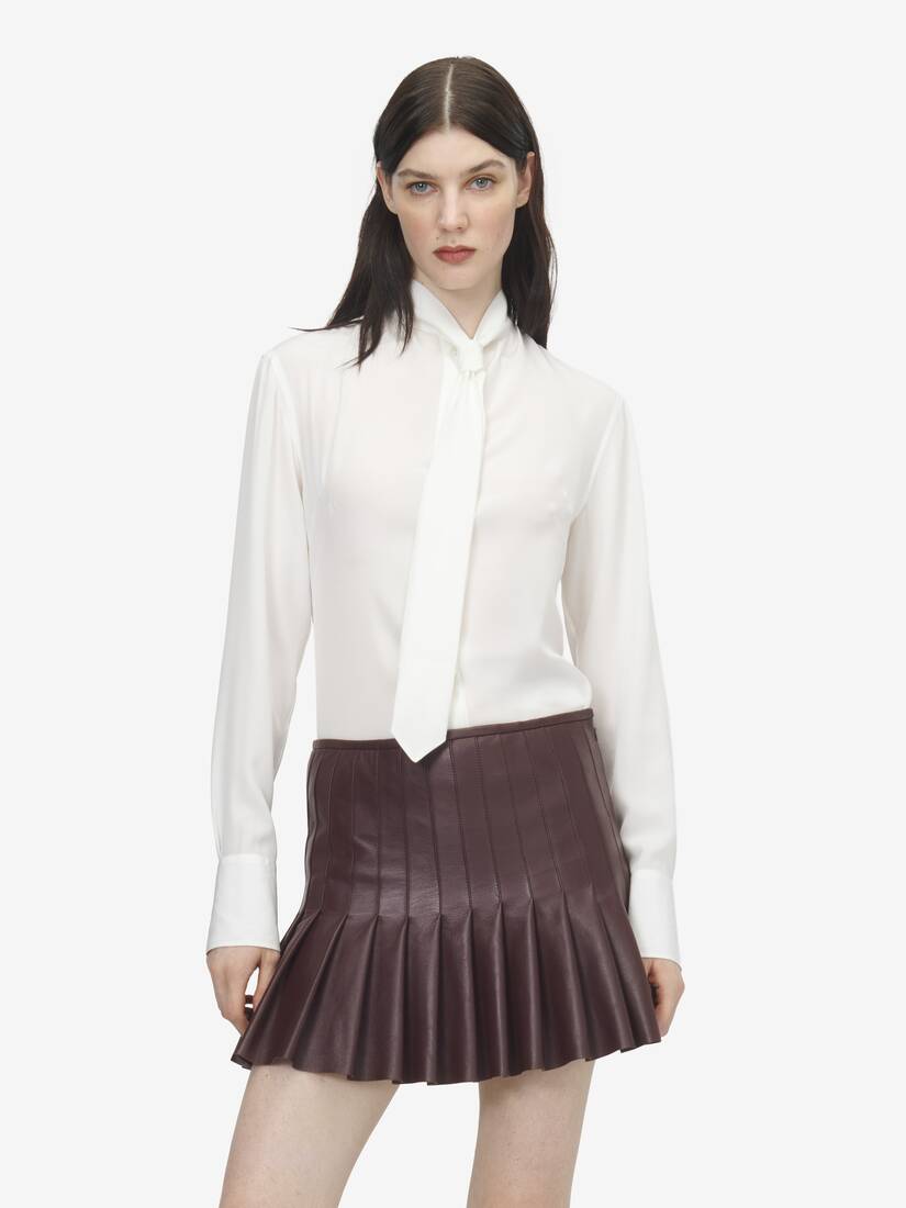 타이 실크 셔츠 | Alexander McQueen - image 5