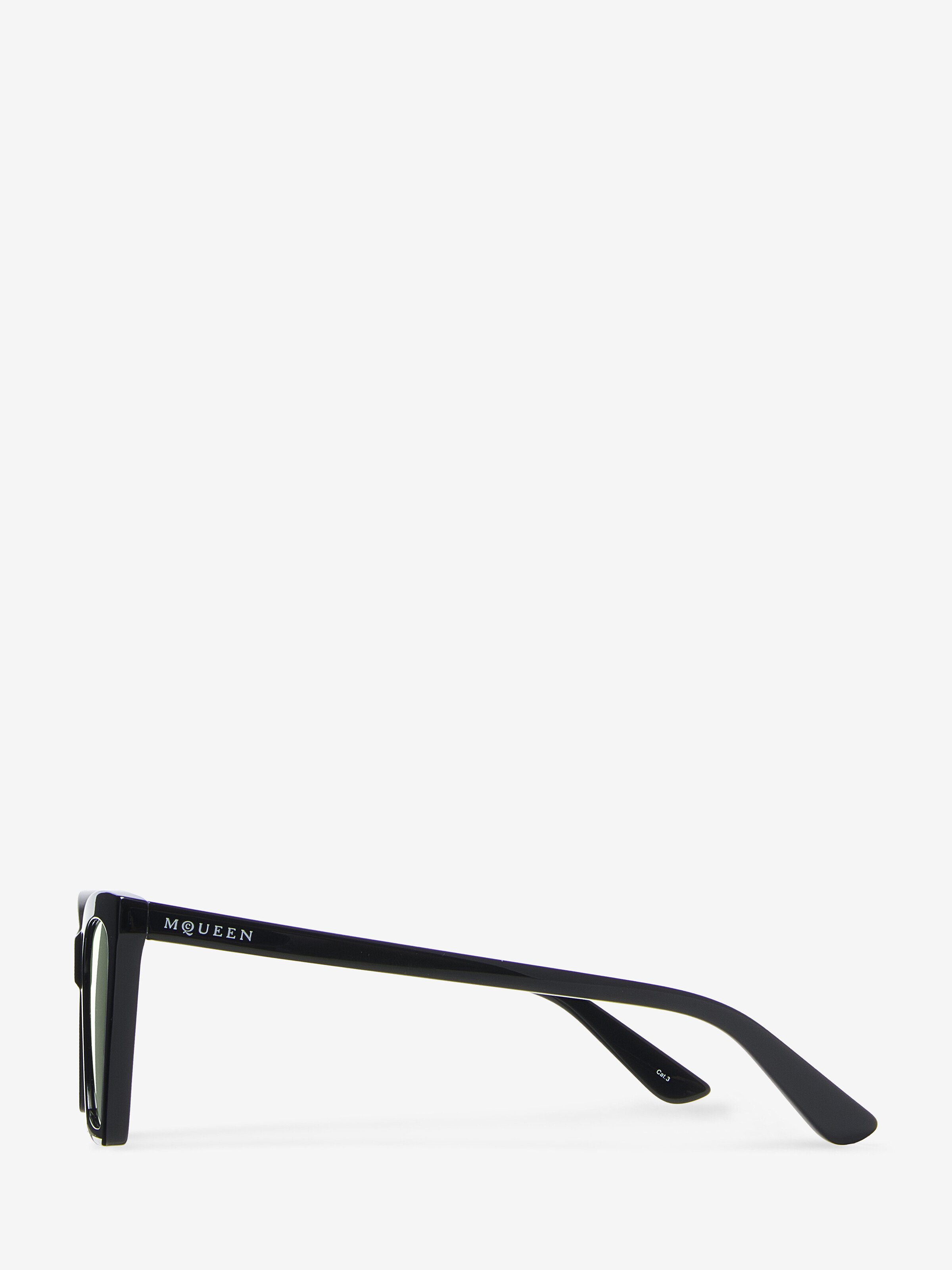 尖角几何猫眼太阳镜 in 塑料/塑胶肽/树脂架 | Alexander McQueen - image 4