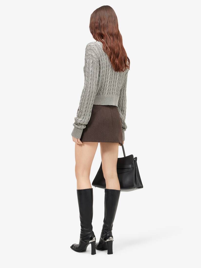 Metallic Cable Knit Jumper | Alexander McQueen - image 4