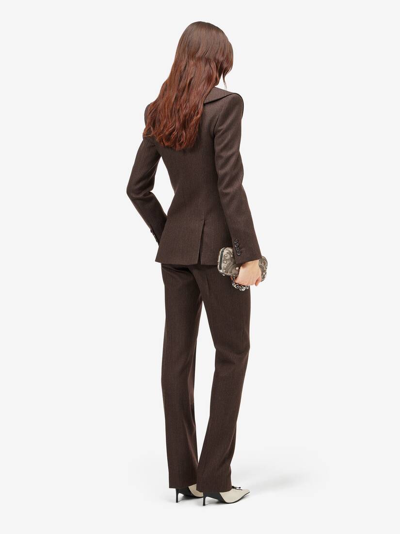 Waterfall Collar Double-breasted Jacket | Alexander McQueen - image 4