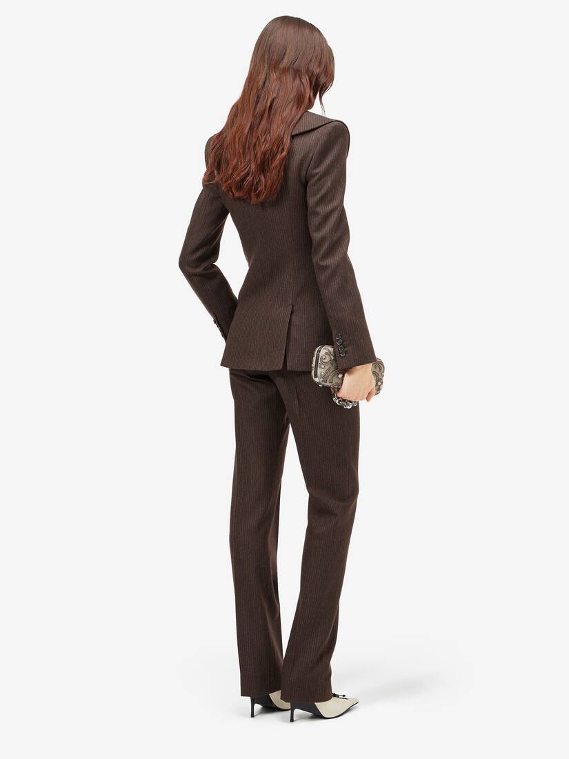 Waterfall Collar Double-breasted Jacket | Alexander McQueen - image 4