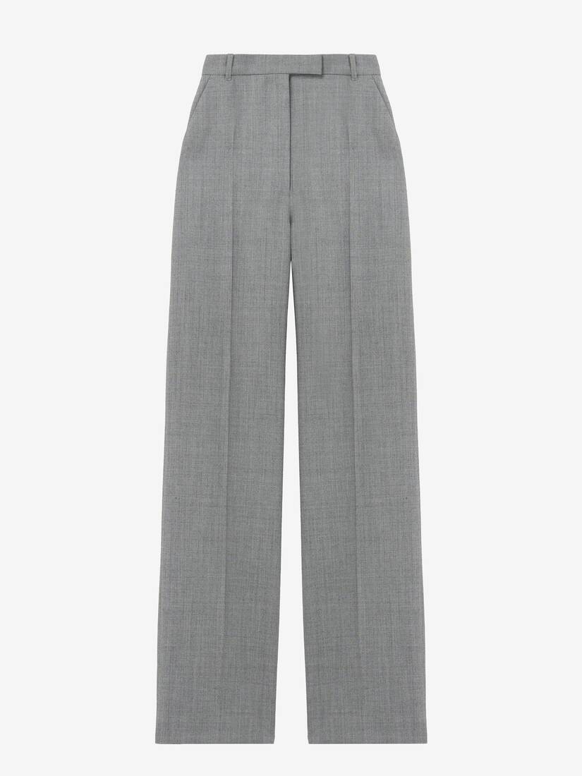 Grisaille Wool Tailored Trousers | Alexander McQueen - image 1