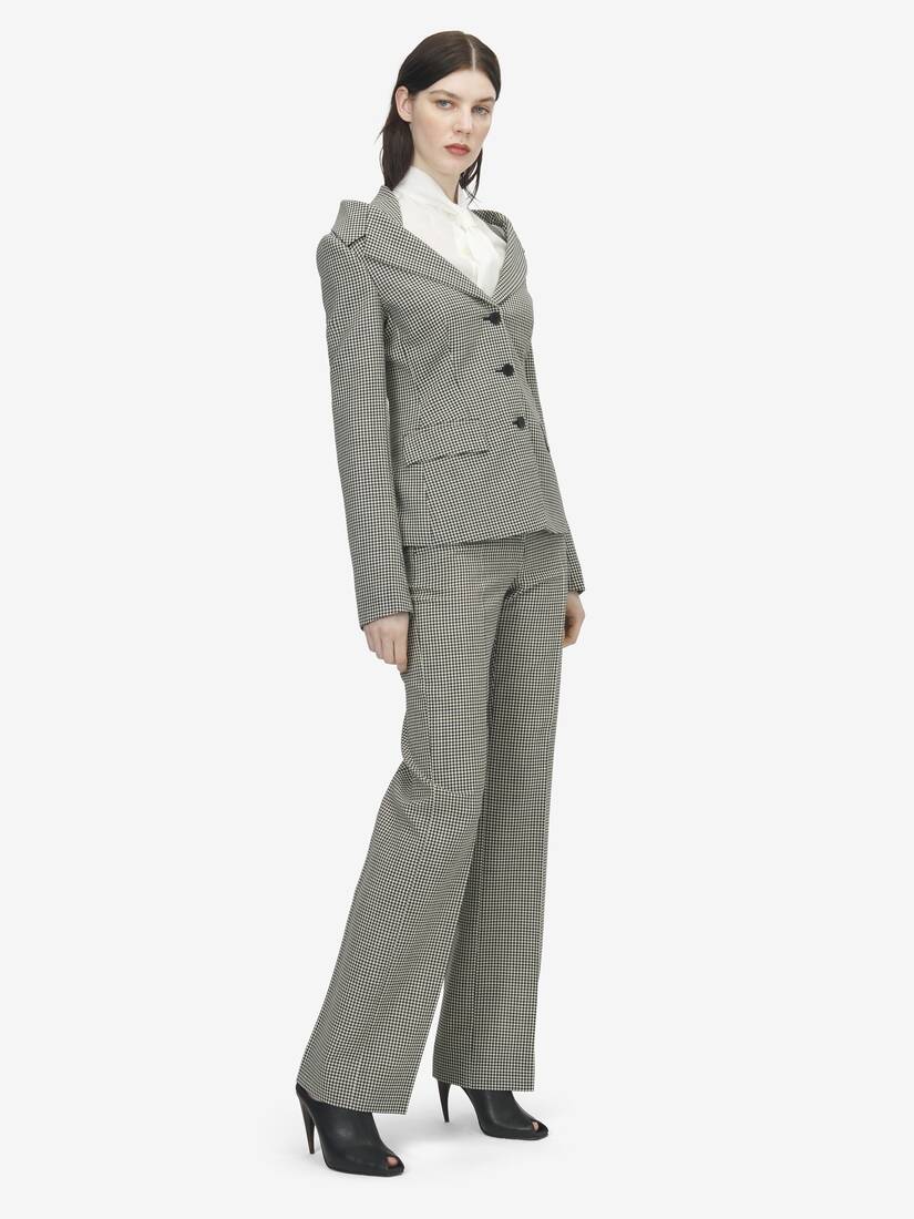 Pantalon droit, à carreaux vichy | Alexander McQueen - image 3