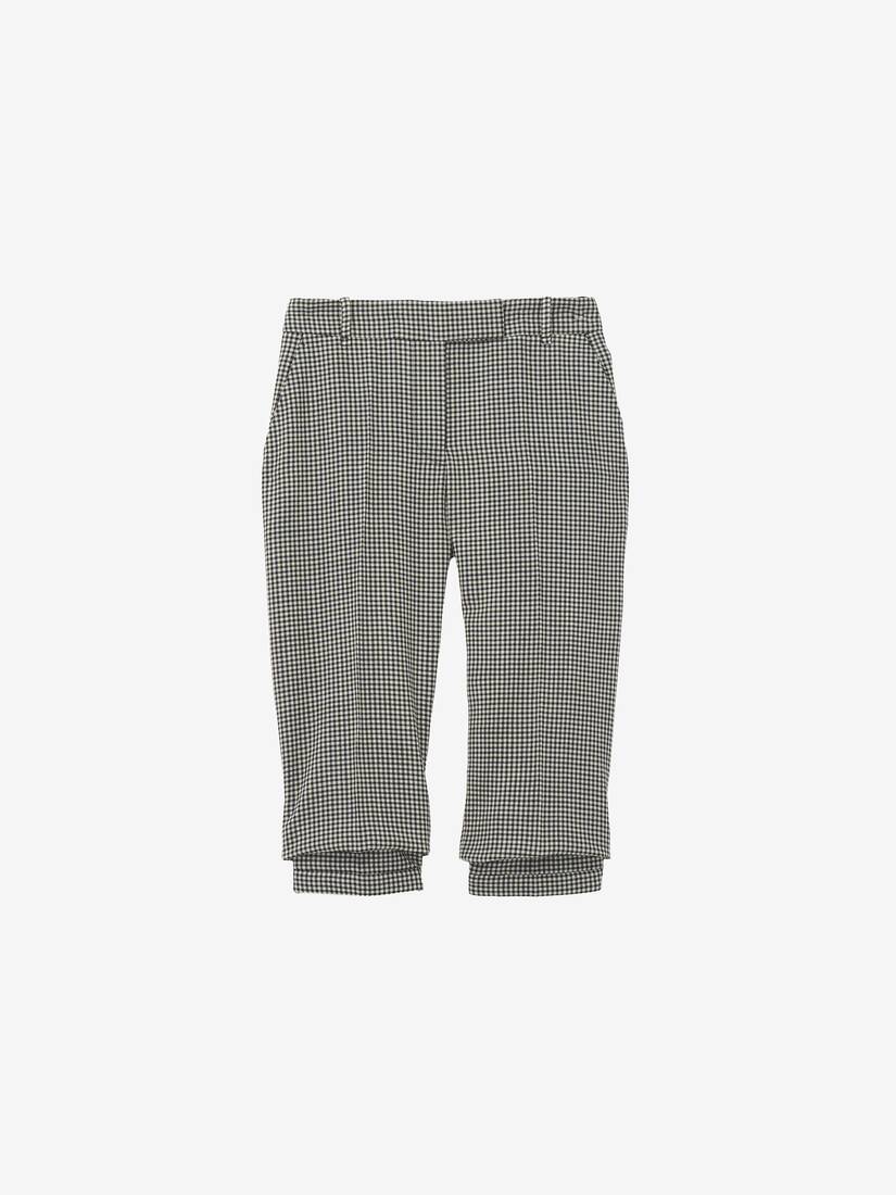 Gingham Check Tailored Capri Trousers | Alexander McQueen - image 1