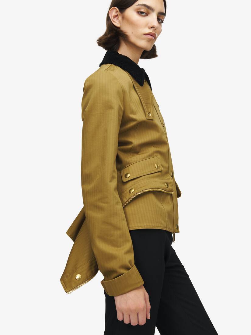 Kickback棉質人字紋外套 | Alexander McQueen - image 6