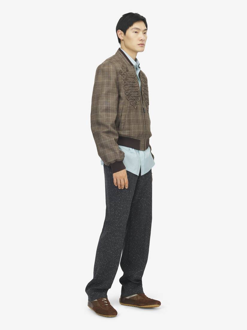 Blouson aviateur à carreaux Prince-de-Galles | Alexander McQueen - image 3