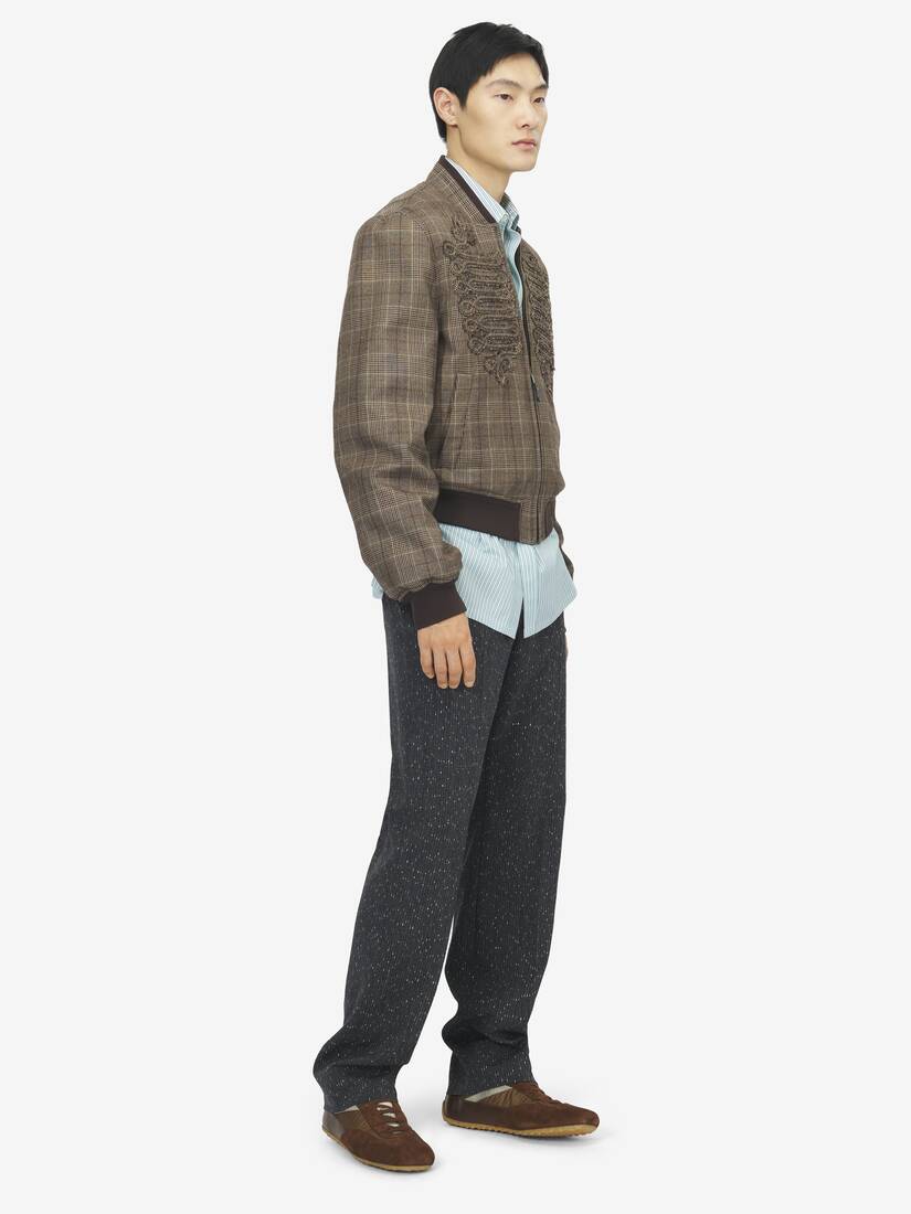 Prince Of Wales Check Bomber Jacket | Alexander McQueen - image 3