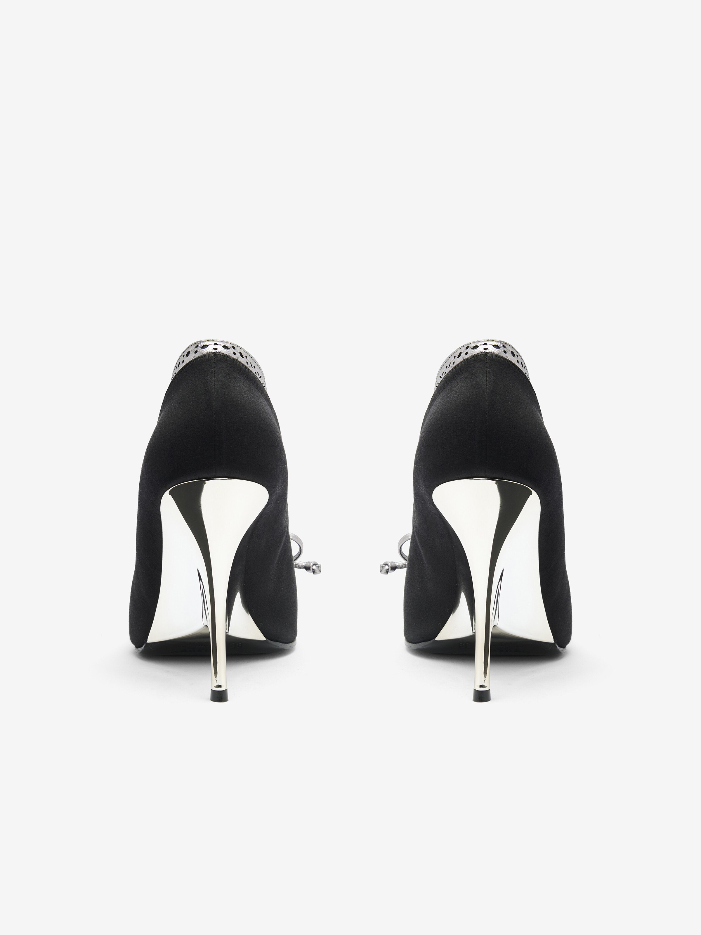 Décolleté Koko da Donna in Nero in 72% Viscosa, 28% Seta | Alexander McQueen - image 4